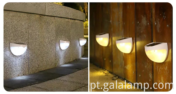 Luz de parede LED à prova d'água movida a energia solar para iluminação noturna